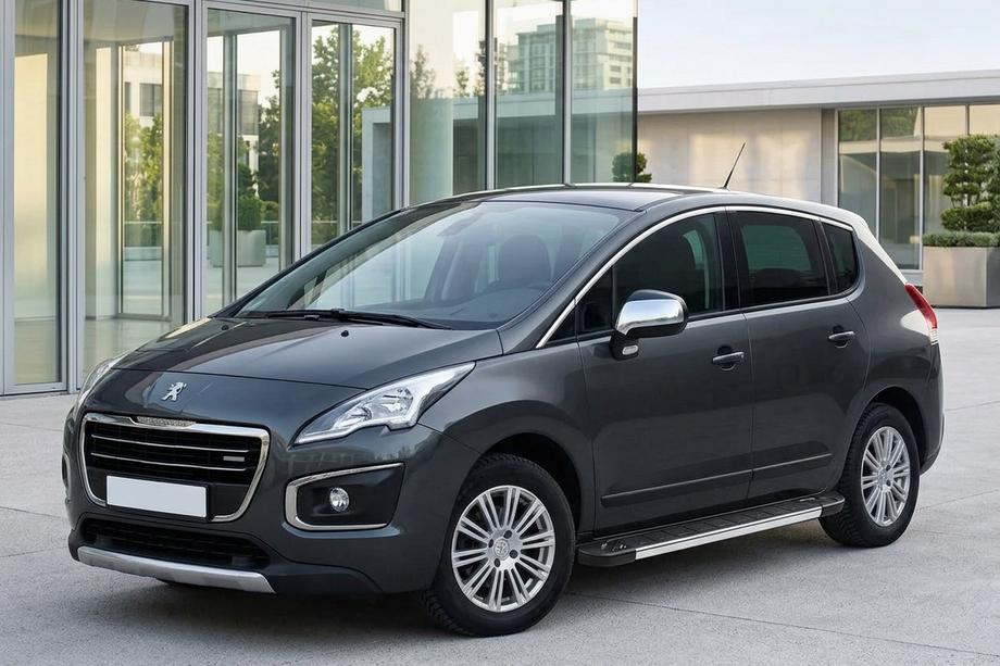 Peugeot 3008 2008-2016 гг. Боковые пороги RedLine V1 (2 шт., алюминий) 2014-2016 Image