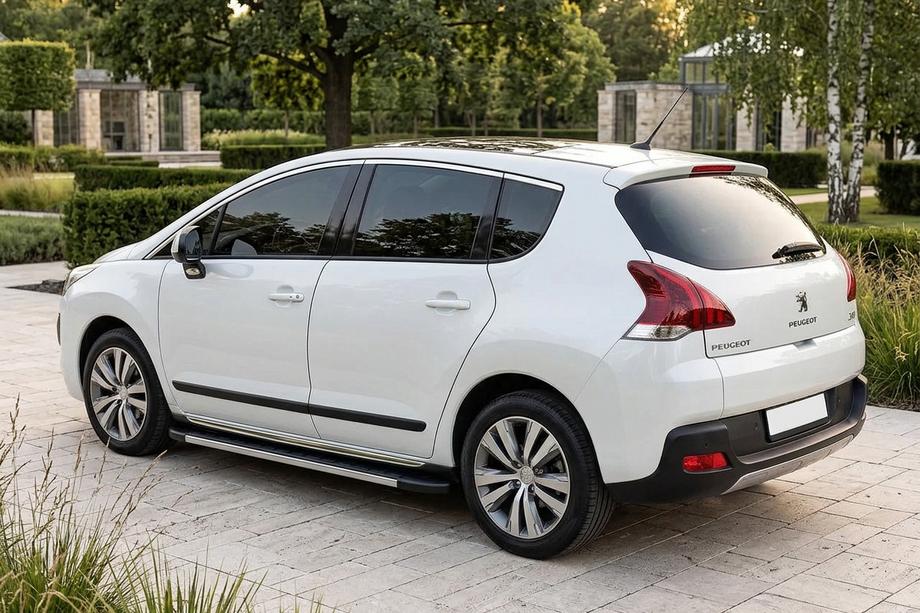 Peugeot 3008 2008-2016 гг. Боковые Подножки Duru (2 шт., Алюминий) 2014-2016 Image