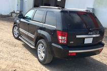 Jeep Grand Cherokee WK 2004-2010 гг. Боковые Подножки Maydos V2 (2 шт., нержавейка) фото 5