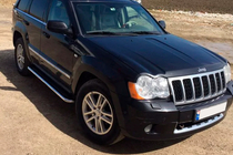 Jeep Grand Cherokee WK 2004-2010 гг. Боковые Подножки Maydos V2 (2 шт., нержавейка) фото 4