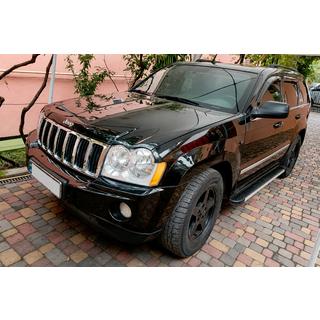 Боковые Подножки Maya V1 (2 шт., Алюминий) Jeep Grand Cherokee WK 2004-2010 гг. фото 1