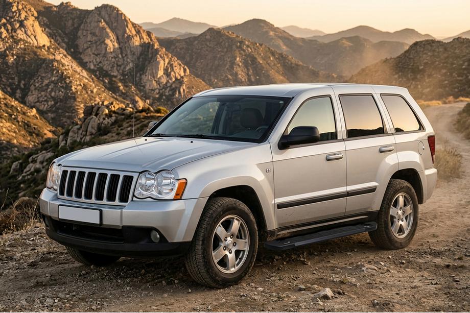 Jeep Grand Cherokee WK 2004-2010 гг. Боковые Подножки RedLine Black (2 шт., Алюминий) Image