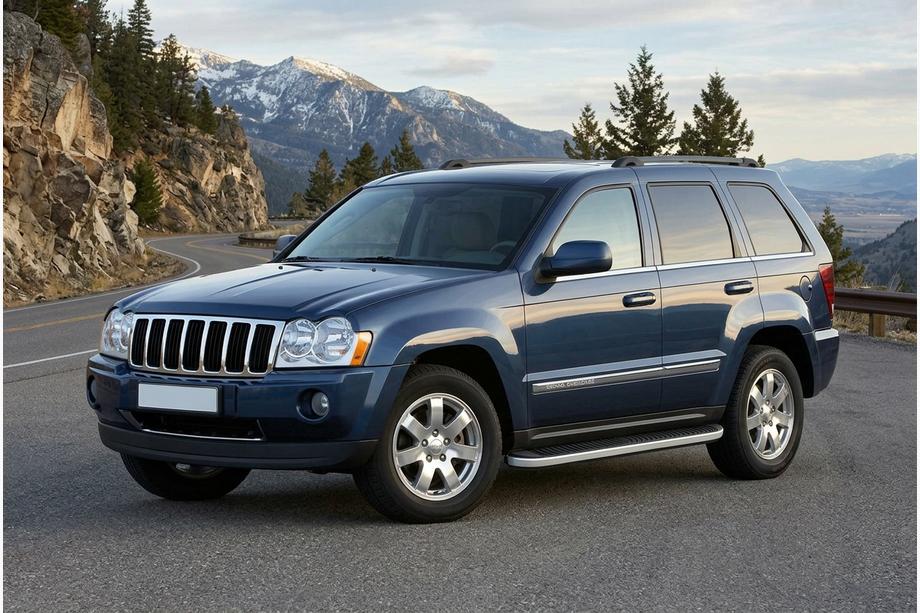 Jeep Grand Cherokee WK 2004-2010 гг. Боковые Подножки Tayga Grey (2 шт., Алюминий) Image