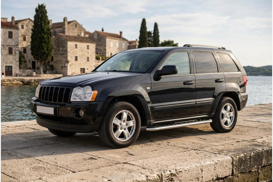 Jeep Grand Cherokee WK 2004-2010 гг. Боковые Подножки Maydos V1 (2 шт., Алюминий и Нержавейка) Image