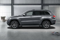 Jeep Grand Cherokee WK2 2010-2021 гг. Боковые Подножки Maya V1 (2 шт., Алюминий) фото 1