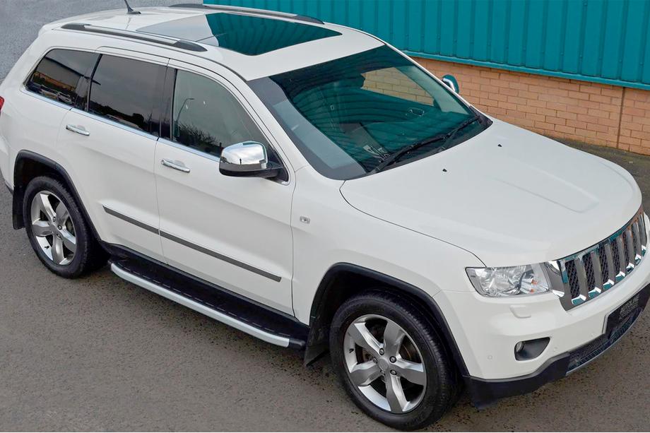 Jeep Grand Cherokee WK2 2010-2021 гг. Боковые Подножки Fullmond (2 шт., Алюминий) Image