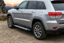 Jeep Grand Cherokee WK2 2010-2021 гг. Боковые Подножки Sunrise (2 шт., Алюминий) фото 1