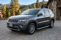 Jeep Grand Cherokee WK2 2010-2021 гг. Боковые Подножки Tayga Grey (2 шт., Алюминий) фото 1