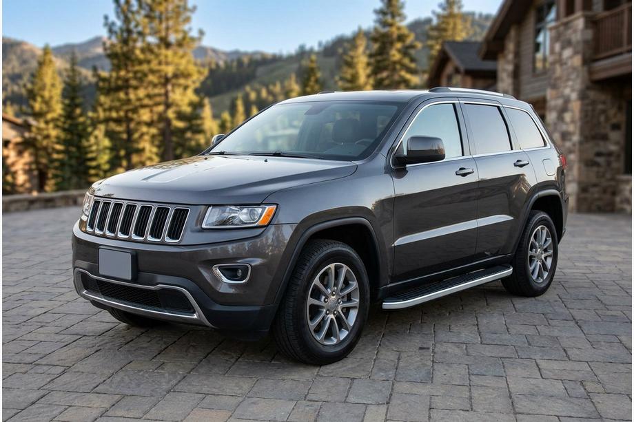 Jeep Grand Cherokee WK2 2010-2021 гг. Боковые Подножки Tayga Grey (2 шт., Алюминий) Image