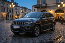 Jeep Grand Cherokee WK2 2010-2021 гг. Боковые пороги Bosphorus Black (2 шт., алюминий) фото 1