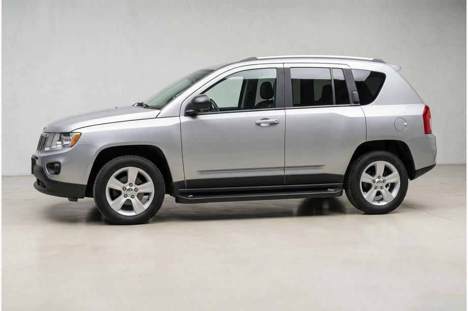 Jeep Compass 2006-2016 гг. Боковые Подножки Allmond Black (2 шт., Алюминий) Image