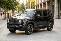 Jeep Renegade 2014- гг. Боковые Подножки Allmond Black (2 шт., Алюминий) фото 1
