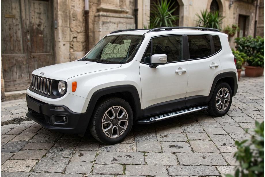 Jeep Renegade 2014- гг. Боковые Подножки Sunrise (2 шт., Алюминий) Image