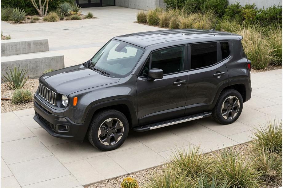 Jeep Renegade 2014- гг. Боковые пороги RedLine V1 (2 шт., алюминий) Image