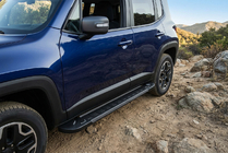 Jeep Renegade 2014- гг. Боковые Подножки RedLine Black (2 шт., Алюминий) фото 1