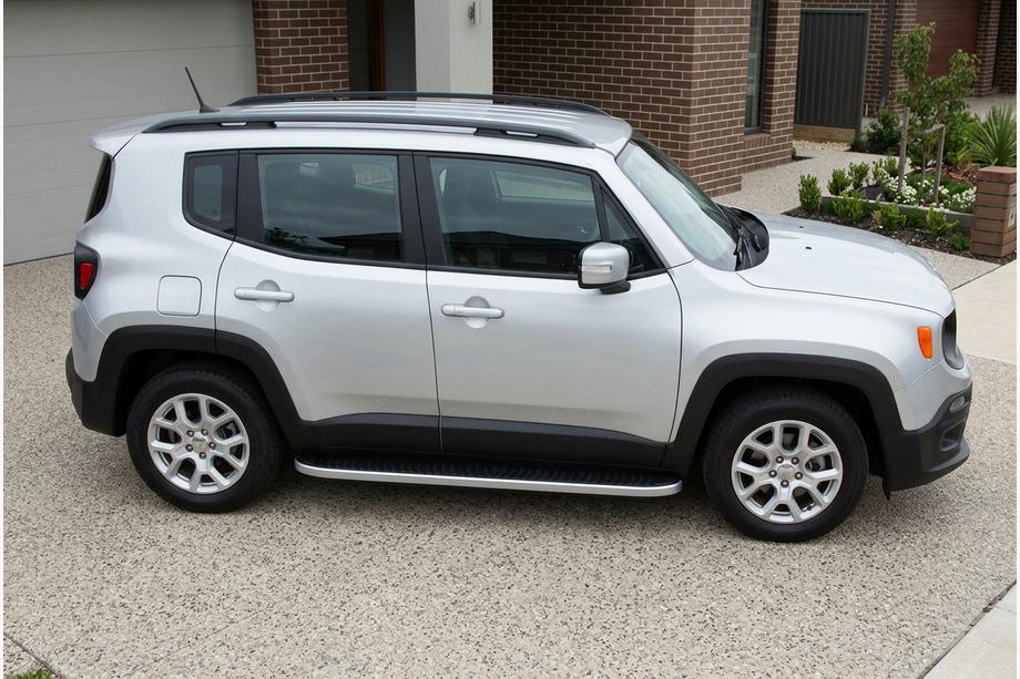 Jeep Renegade 2014- гг. Боковые Подножки Tayga Grey (2 шт., Алюминий) Фото 1