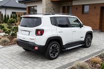Jeep Renegade 2014- гг. Боковые Подножки Line (2 шт., Алюминий) фото 1