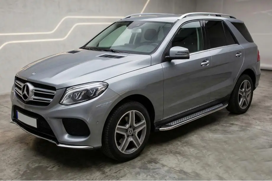 Mercedes GLE/ML class W166 2011-2018 гг. Боковые Подножки Maydos V2 (2 шт., нержавейка) Image