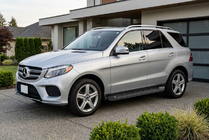Mercedes GLE/ML class W166 2011-2018 гг. Боковые Подножки Allmond Black (2 шт., Алюминий) фото 1