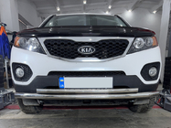Kia Sorento II XM 2009-2014 гг. Передняя нижняя защита нержавейка фото 1