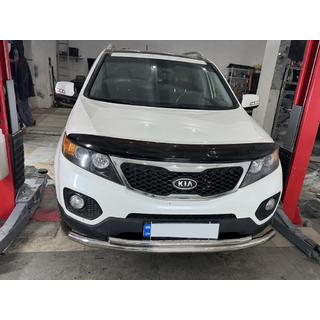 Передняя нижняя защита нержавейка Kia Sorento II XM 2009-2014 гг. фото 2