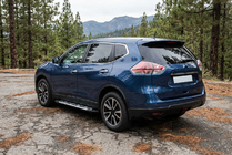 Nissan X-trail T32/Rogue 2014-2021 гг. Боковые Подножки Sunrise (2 шт., Алюминий) фото 1