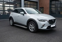 Mazda CX-3 2015- гг. Боковые Подножки Maydos V2 (2 шт., нержавейка) фото 1
