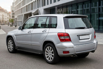 Mercedes GLK class X204 2008-2015 гг. Боковые Подножки Allmond Black (2 шт., Алюминий) фото 1