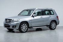 Mercedes GLK class X204 2008-2015 гг. Боковые Подножки Rainbow (2 шт., Алюминий) фото 1