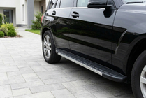 Mercedes GLK class X204 2008-2015 гг. Боковые Подножки Duru (2 шт., Алюминий) фото 1