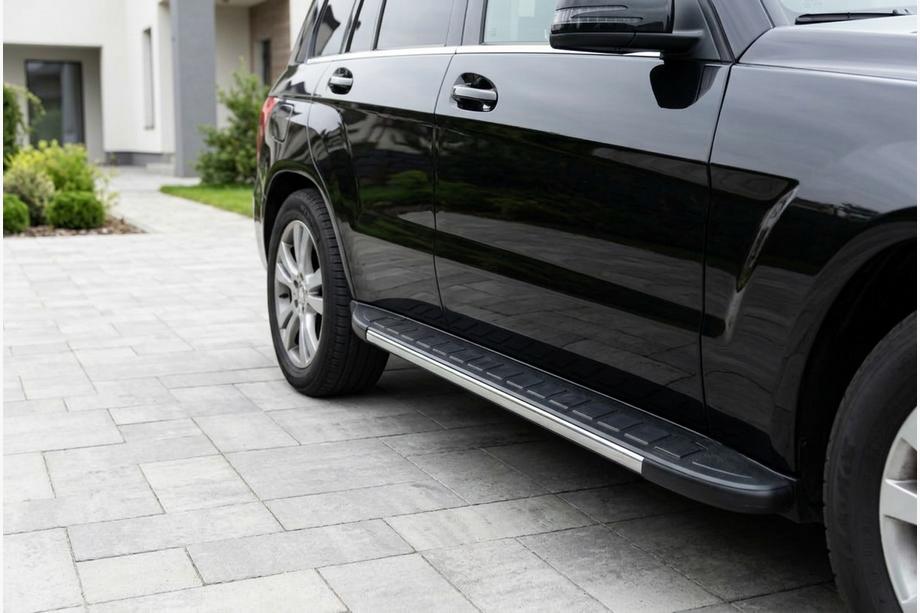 Mercedes GLK class X204 2008-2015 гг. Боковые Подножки Duru (2 шт., Алюминий) Image