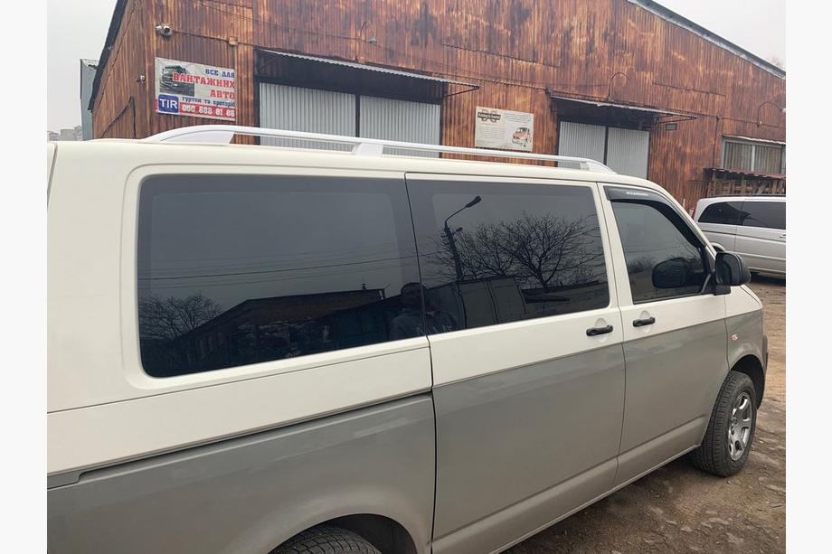 Volkswagen T5 Multivan 2003–2010 гг. Рейлинги Skyport (белые) Фото 13