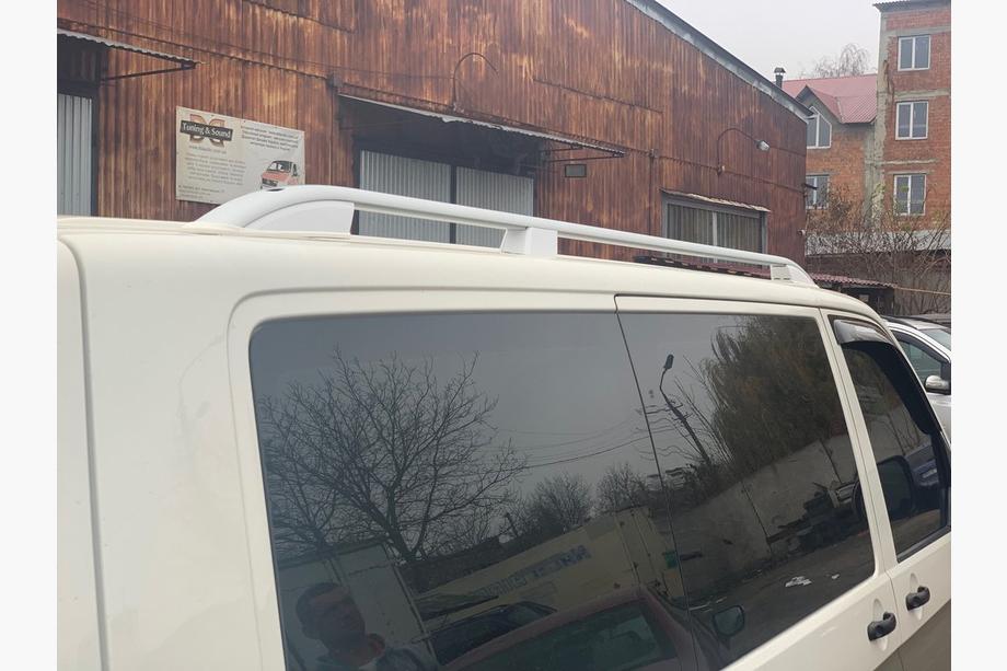 Volkswagen T5 Multivan 2003–2010 гг. Рейлинги Skyport (белые) Фото 14