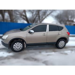 Хромированные Накладки на Дверные Стойки (4 шт, Нерж Сталь) Nissan Qashqai 2010-2014 гг. фото 1