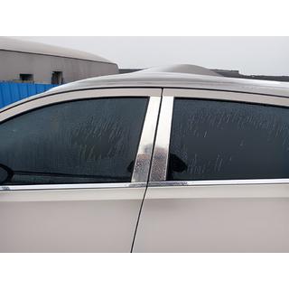 Хромированные Накладки на Дверные Стойки (4 шт, Нерж Сталь) Nissan Qashqai 2010-2014 гг. фото 3