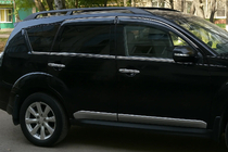 Mitsubishi ASX 2010-2023 гг. Окантовка Окон (6 шт, Нержавейка) фото 3