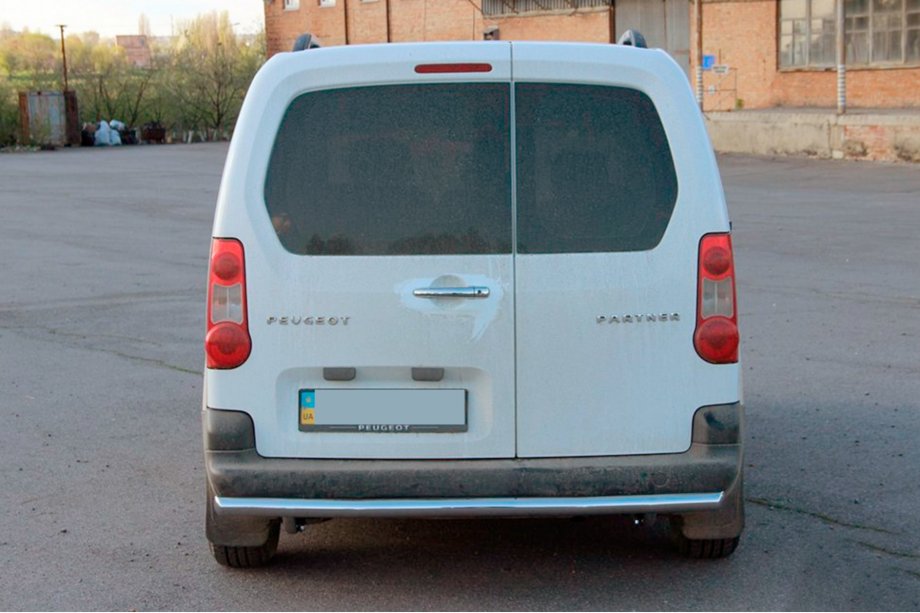 Citroen Berlingo 2008-2018 гг. Задняя защита (нержавейка) 51 мм Фото 2