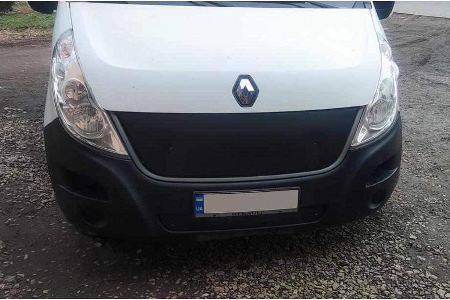 Renault Master 2011-2023 гг. Зимняя решетка (2010-2014, верхняя) Матовый Image