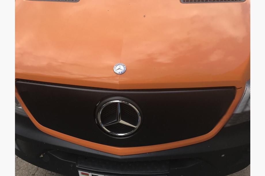 Mercedes Sprinter W906 2006–2018 гг. Зимняя накладка на решетку радиатора V1 (2013↗) Матовый Фото 5