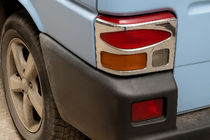 Volkswagen T4 Transporter 1990-2003 гг. Накладки на Задние Фонари (2 шт., Нержавейка) OmsaLine - Итальянская Нержавейка фото 1