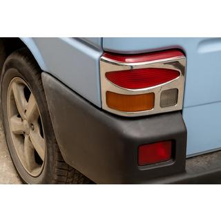 Накладки на Задние Фонари (2 шт., Нержавейка) Volkswagen T4 Transporter 1990-2003 гг. фото 1