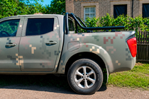 Nissan Navara 2006-2015 гг. Дуга на кузов (черная) фото 5