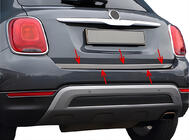 Fiat 500X 2014-2024 гг. Накладка на багажник нержавейка OmsaLine - Итальянская Нержавейка фото 7