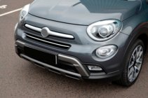 Fiat 500X 2014-2024 гг. Накладка на передний бампер из нержавеющей стали фото 4