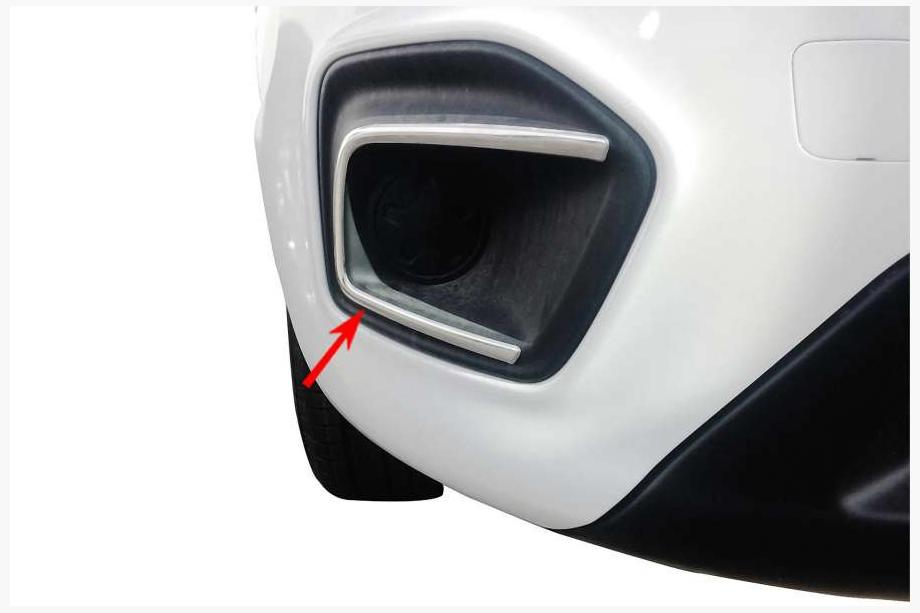 Fiat Fiorino/Qubo 2008-2024 гг. Накладки на противотуманные фары 2016↗ (2 шт., нерж. сталь) Image