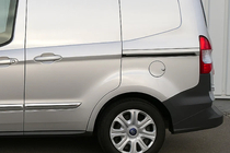 Ford Courier 2014-2023 гг. Молдинги Раздвижных Дверей Нержавеющая Сталь (2 шт.) фото 1