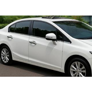 Наружные молдинги окон нержавейка OmsaLine (6 шт) Honda Civic Sedan IX 2011-2016 гг.