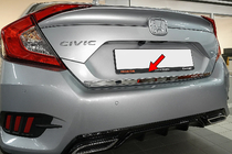 Honda Civic Sedan X 2016-2021 гг. Накладка на багажник нержавейка фото 1