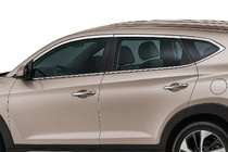 Hyundai Tucson TL 2016-2021 гг. Верхние молдинги окон нержавейка (10 шт) фото 1