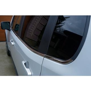 Окантовка окон нержавейка (6 шт) Jeep Renegade 2014- гг. фото 3